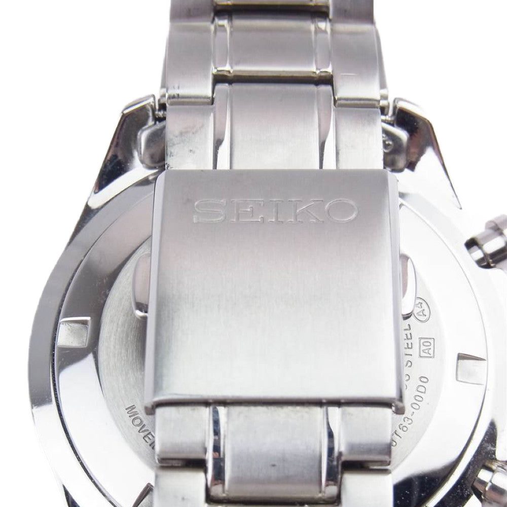 SEIKO セイコー BT63-00D0  スピリット クロノグラフ クオーツ 腕時計 リストウォッチ シルバー系【中古】