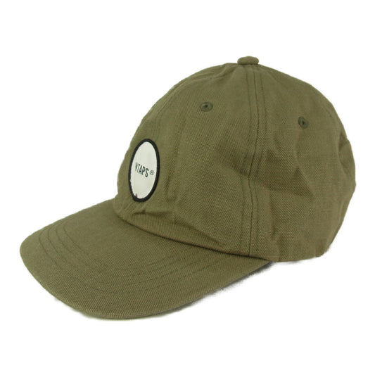 WTAPS ダブルタップス 20SS 201HCDT-HT03 T-6L 01 CAP. COTTON. OXFORD オックスフォード ロゴワッペン キャップ 帽子 カーキ系 F【中古】