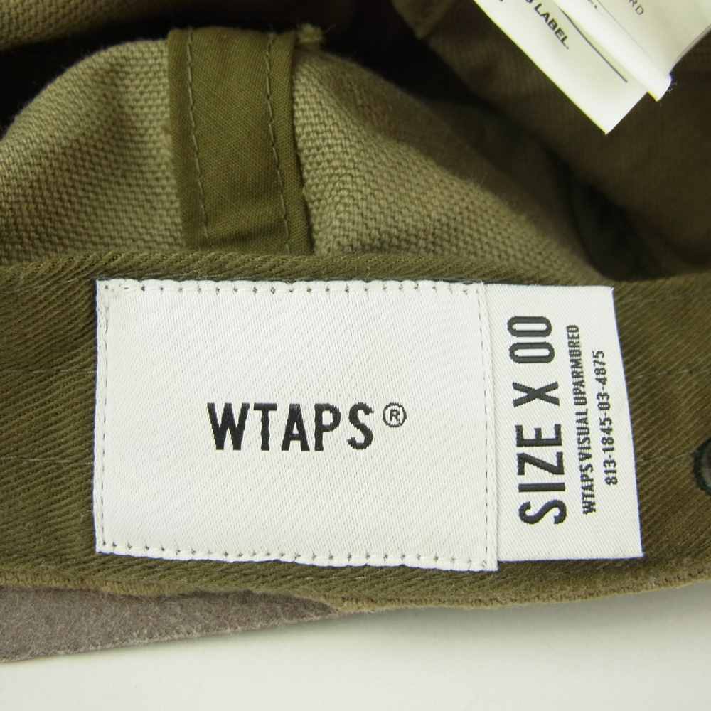 WTAPS ダブルタップス 20SS 201HCDT-HT03 T-6L 01 CAP. COTTON. OXFORD オックスフォード ロゴワッペン キャップ 帽子 カーキ系 F【中古】