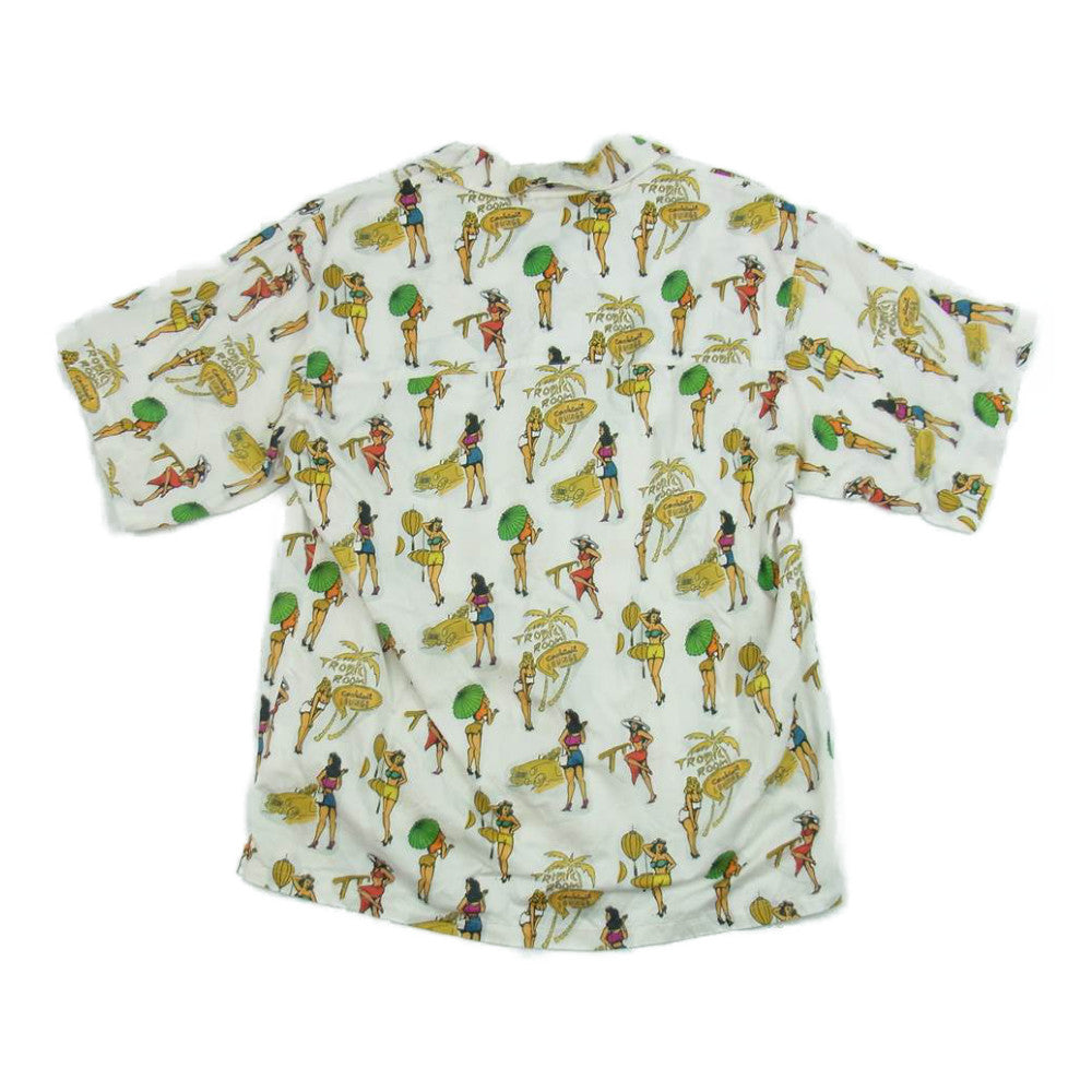 WTAPS ダブルタップス 20SS 201TQDT-SHM04 SLY SS オープンカラー 総柄 半袖 シャツ ホワイト系 X03【中古】