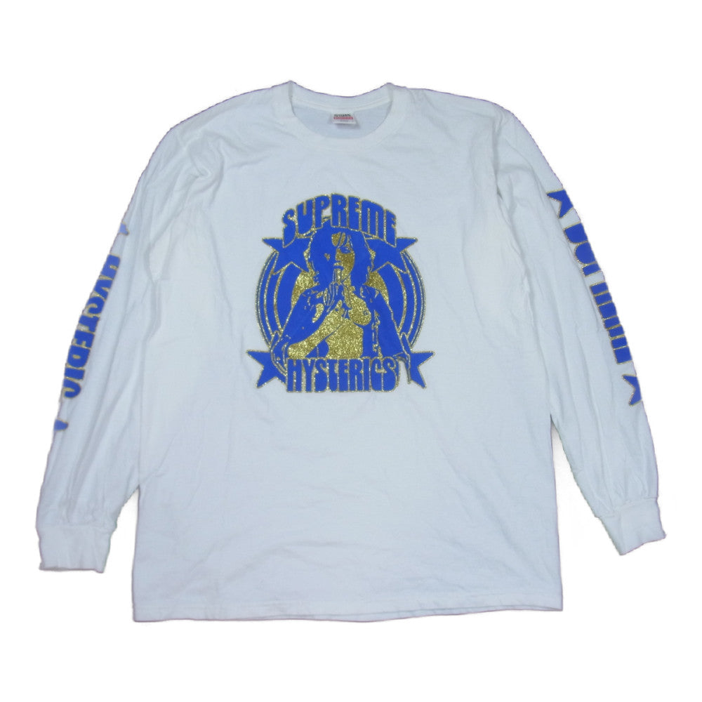Supreme シュプリーム 21SS HYSTERIC GLAMOUR L/S TEE ヒステリックグラマー 長袖 Tシャツ ロンT ホワイト系 L【中古】