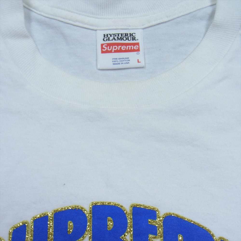 Supreme シュプリーム 21SS HYSTERIC GLAMOUR L/S TEE ヒステリックグラマー 長袖 Tシャツ ロンT ホワイト系 L【中古】