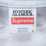 Supreme シュプリーム 21SS HYSTERIC GLAMOUR L/S TEE ヒステリックグラマー 長袖 Tシャツ ロンT ホワイト系 L【中古】