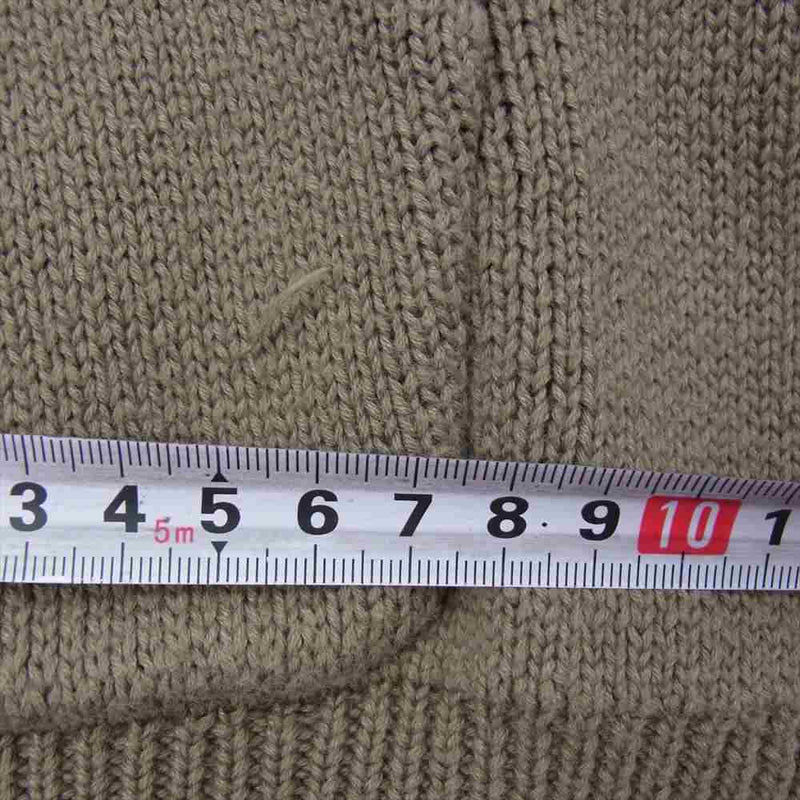 FEAR OF GOD フィアオブゴッド 21AW ESSENTIALS KNIT HOODIE HARVEST エッセンシャルズ  ニットパーカー ブラウン系 XL【中古】