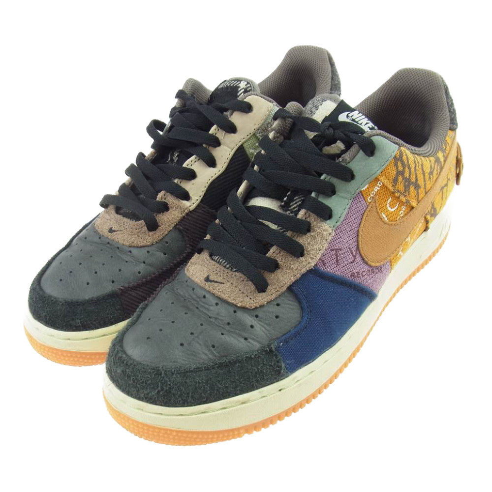 NIKE ナイキ CN2405-900 TRAVIS SCOTT AIR FORCE 1 AF1 LOW CACTUS JACK ナイキ トラヴィススコット カクタスジャック エアフォース1 ローカット スニーカー マルチカラー系 28cm【中古】