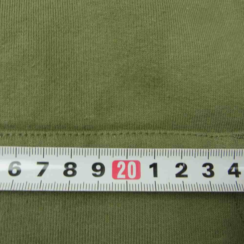 Supreme シュプリーム 21AW Contrast Hooded Sweatshirt コントラスト フーデット スウェット パーカー M カーキ系 レッド系 M【中古】