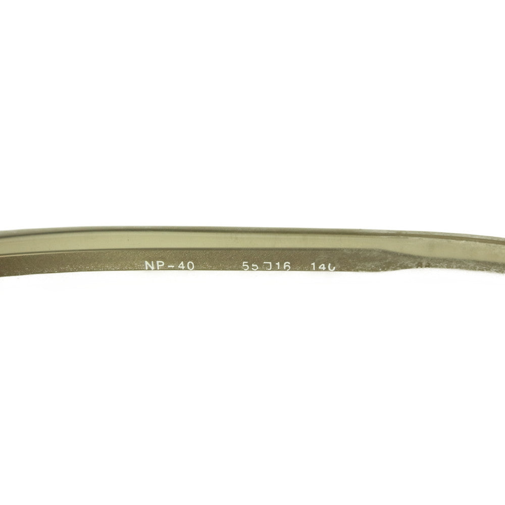 フォーナインズ NP-40 度入りアイウェア 眼鏡 グレー系 56□16 140【中古】