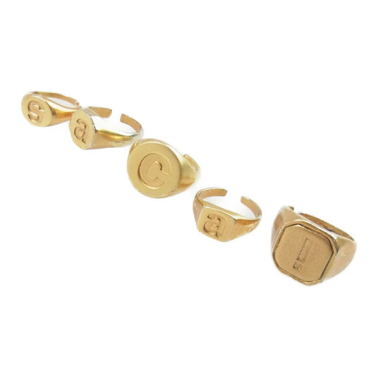 Sacai サカイ イヤーカフ リング  5リングセット ゴールド系【中古】