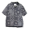 Sacai サカイ 21SS 21-02471M アーカイブ プリント 半袖 シャツ ブラック系 2【美品】【中古】