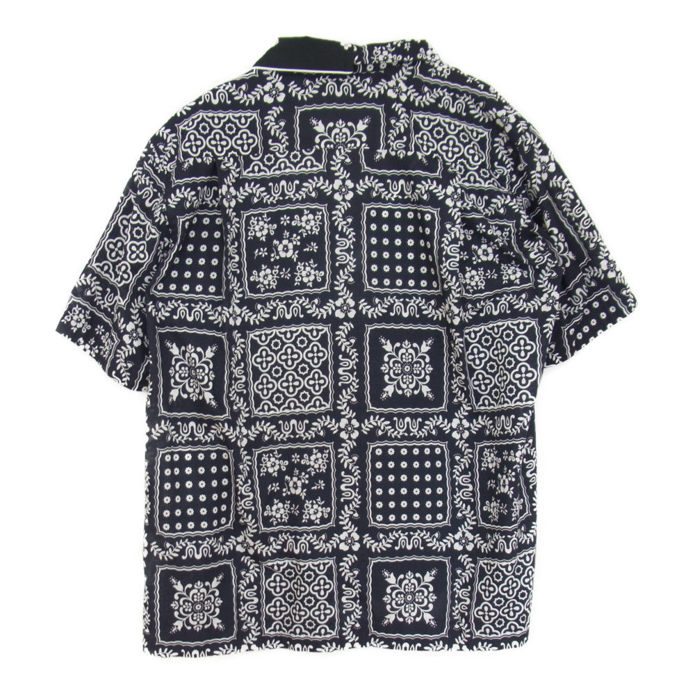 サカイ  21SS  Archive Print Mix Shirt 21-02471M ペイズリー総柄オープンカラー半袖シャツ メンズ 1