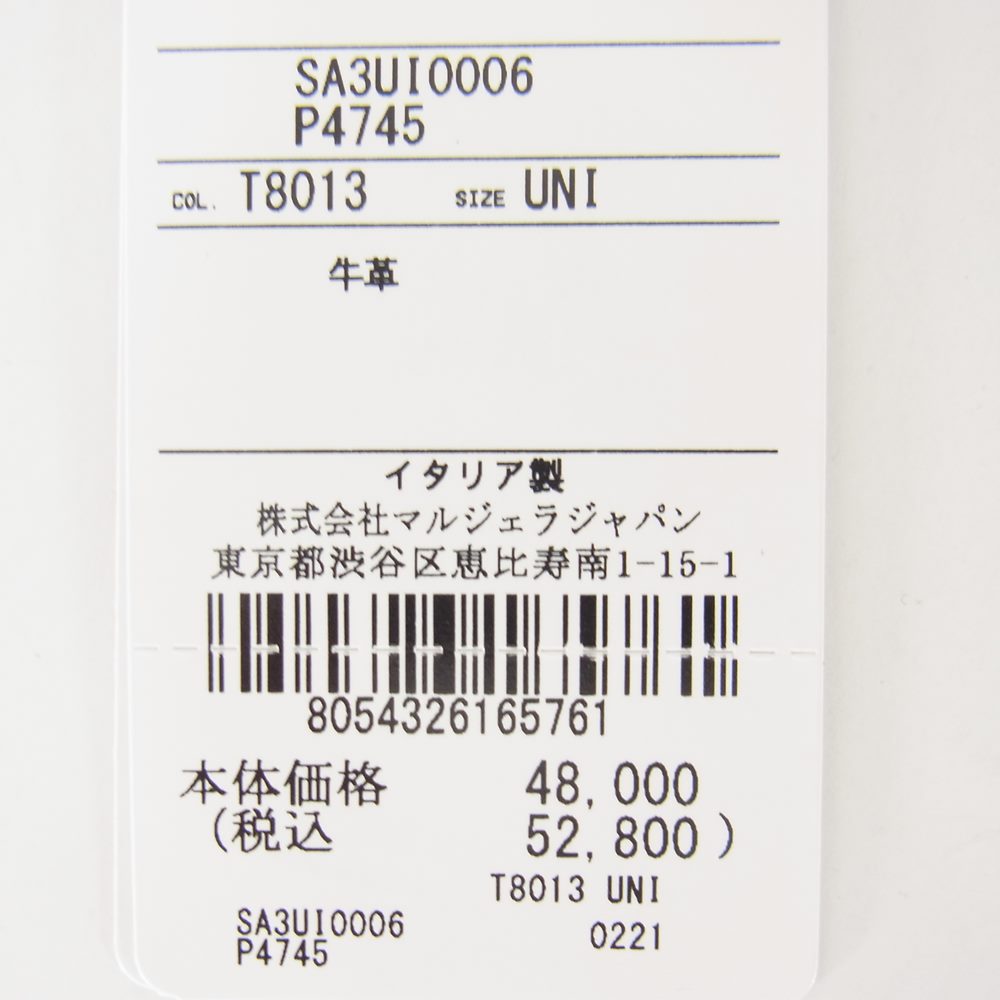 MAISON MARGIELA メゾンマルジェラ SA3UI0006 P4745 マルジェラ コインケース ミニ財布 ブラック系【新古品】【未使用】【中古】