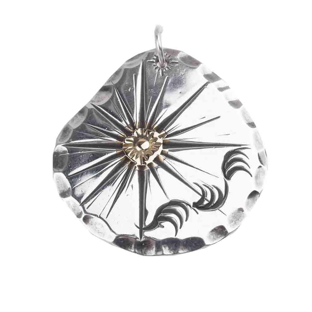 ARIZONA FREEDOM アリゾナフリーダム K18メタル付き タタキ ホイール フックチェーン ネックレス シルバー系【中古】