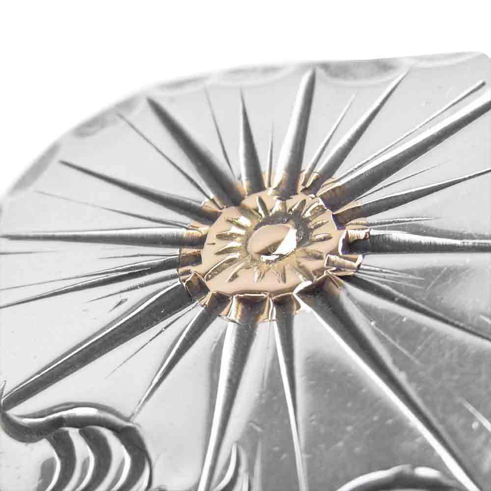 ARIZONA FREEDOM アリゾナフリーダム K18メタル付き タタキ ホイール フックチェーン ネックレス シルバー系【中古】