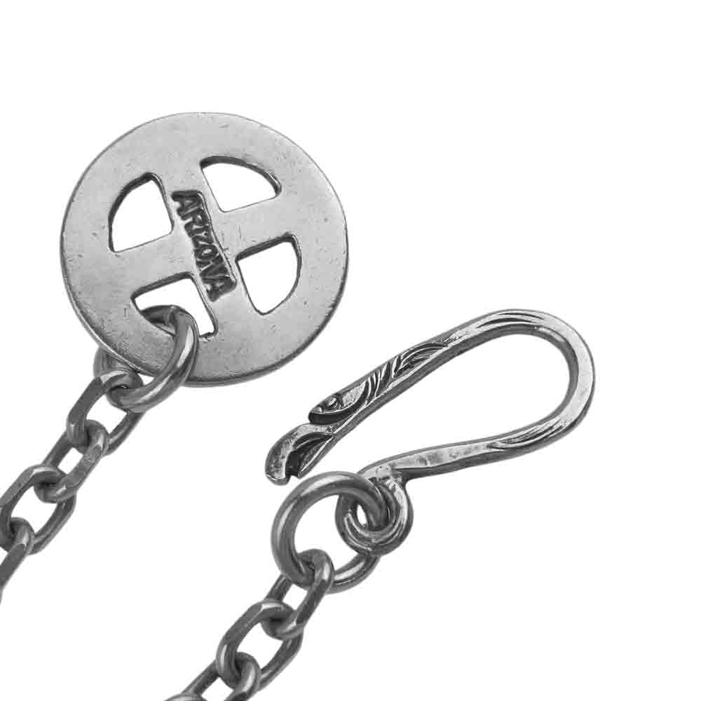 ARIZONA FREEDOM アリゾナフリーダム K18メタル付き タタキ ホイール フックチェーン ネックレス シルバー系【中古】