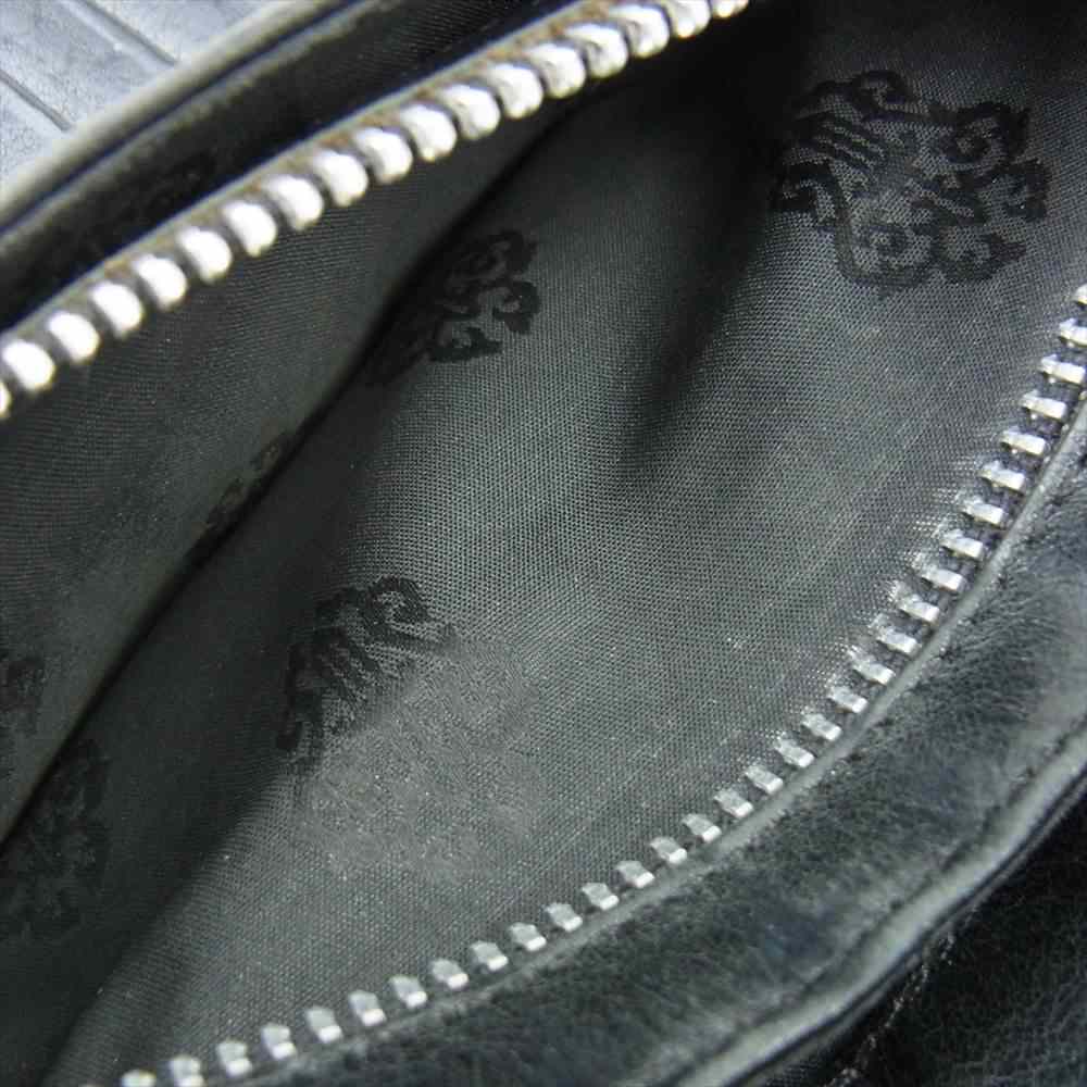 CHROME HEARTS クロムハーツ（原本有） WAVE WALLET ウェーブウォレット クロスボール ブラック系【中古】