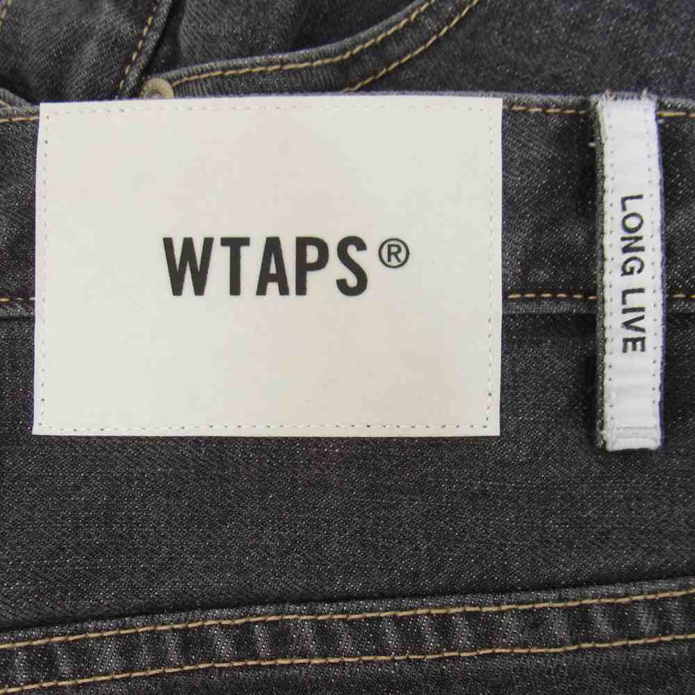 WTAPS ダブルタップス 21AW 212WVDT-PTM06 BLUES BAGGY 02 / TROUSERS / COTTON. DENIM ブラック デニム パンツ ブラック系 03【中古】