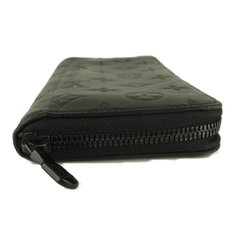 LOUIS VUITTON ルイ・ヴィトン M62902 モノグラム シャドウ ジッピーウォレット ヴェルティカル ブラック系【中古】