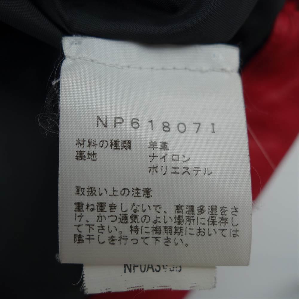 Supreme シュプリーム 18AW NP61807I THE NORTHFACE Leather Mountain Parka ノースフェイス レザー マウンテンパーカー レッド系 ブラック系 M【中古】