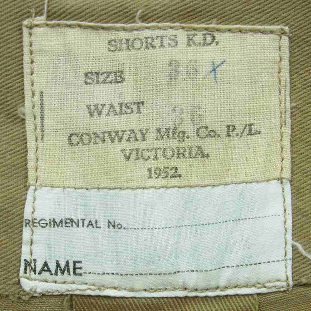 オーストラリア軍 Gurkha Shorts グルカ ミリタリー ショーツ ショート パンツ ベージュ系 36【中古】