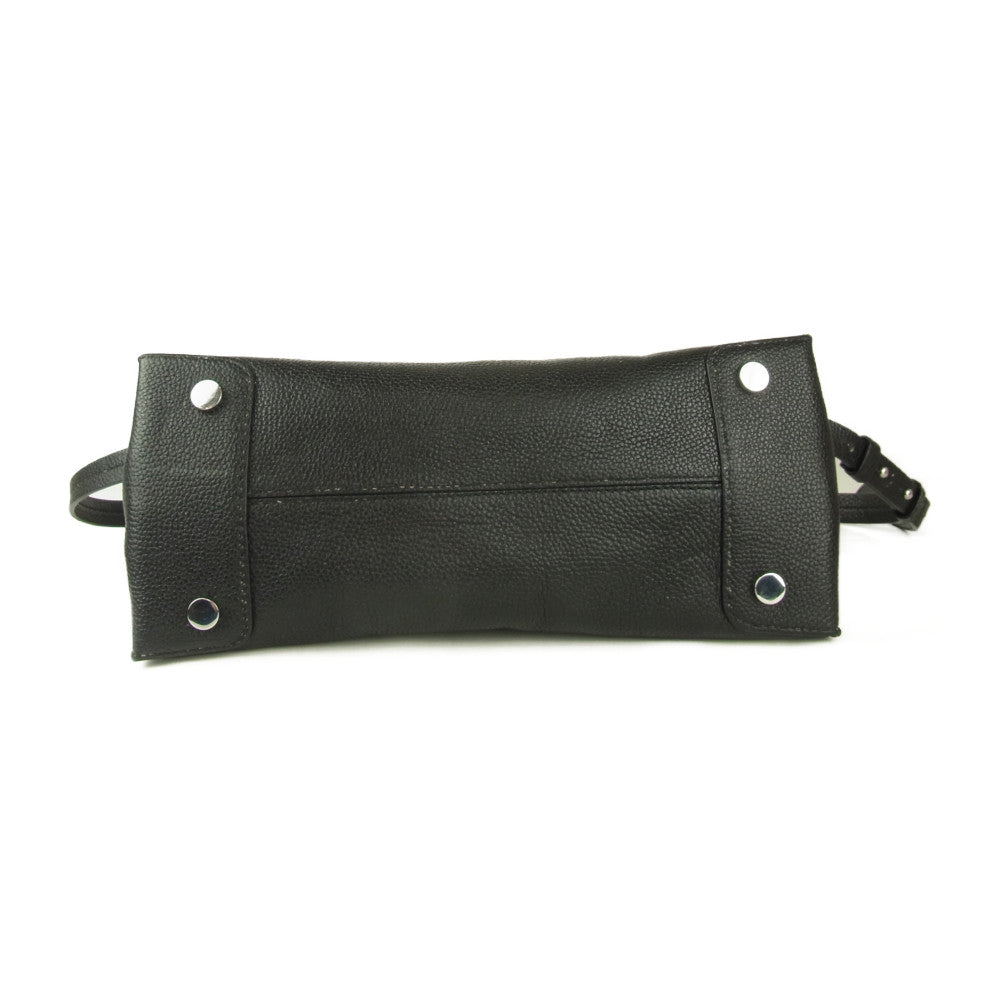 Michael Kors マイケルコース マーサー スタッズ × グロメット レザー 2WAY ショルダー トート バッグ ブラック系【中古】