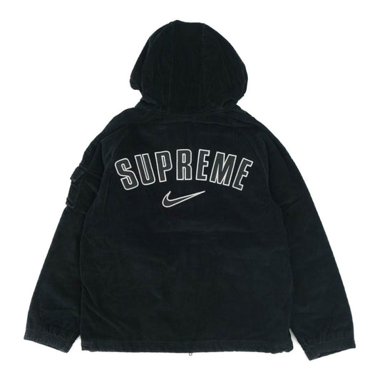 Supreme シュプリーム 22SS nike arc corduroy hooded jacket black ナイキ コーデュロイ フード ジャケット ブラック系【新古品】【未使用】【中古】