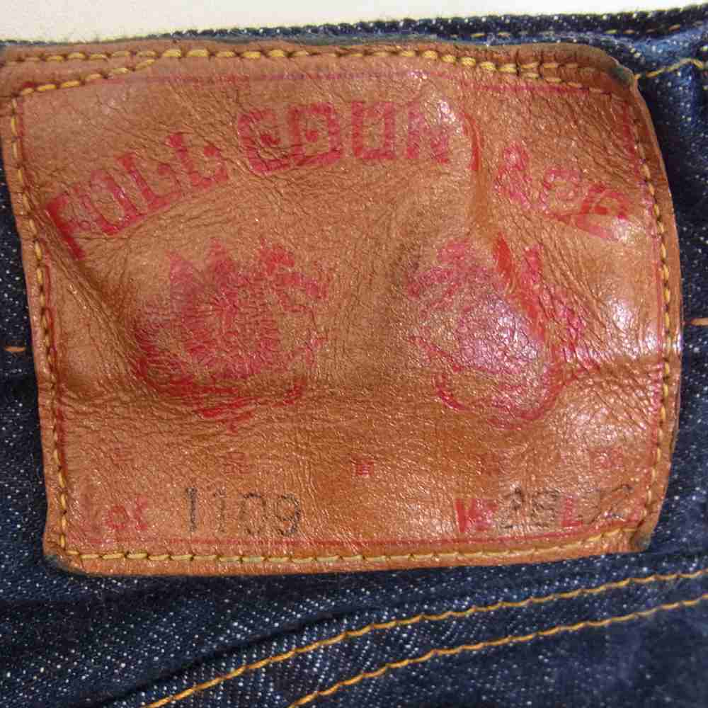 FULLCOUNT フルカウント 1109 スリム ストレート デニムパンツ インディゴブルー系 28【中古】