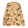 schott ショット 3115054 HAWAIIAN LS SHIRT TATTOO ハワイアン タトゥー オープンカラー 長袖 シャツ イエロー系 M【中古】