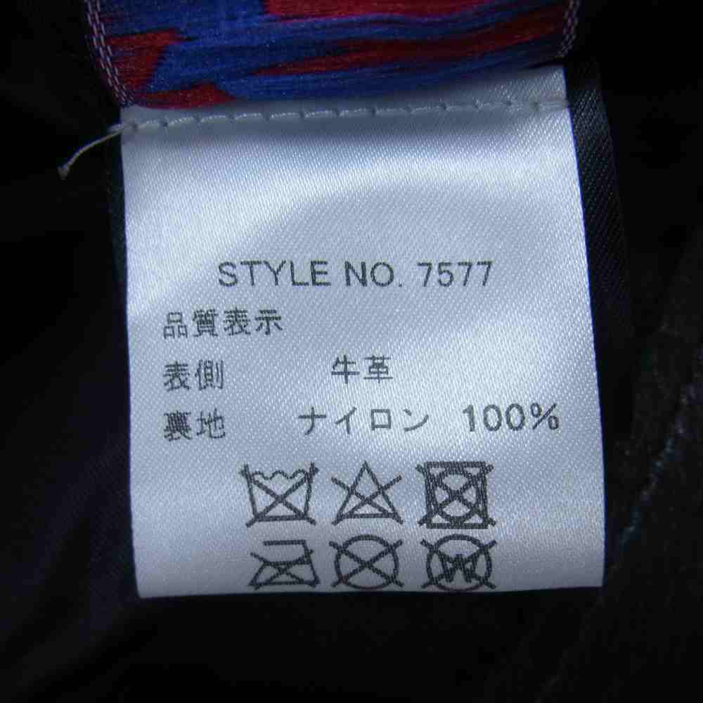 schott ショット 516UST USA製 NEW NAKED ONESTAR RIDERS TALL ニュー ネイキッド レザー ワンスター トール ダブル ライダース ジャケット  ブラック系 36【中古】
