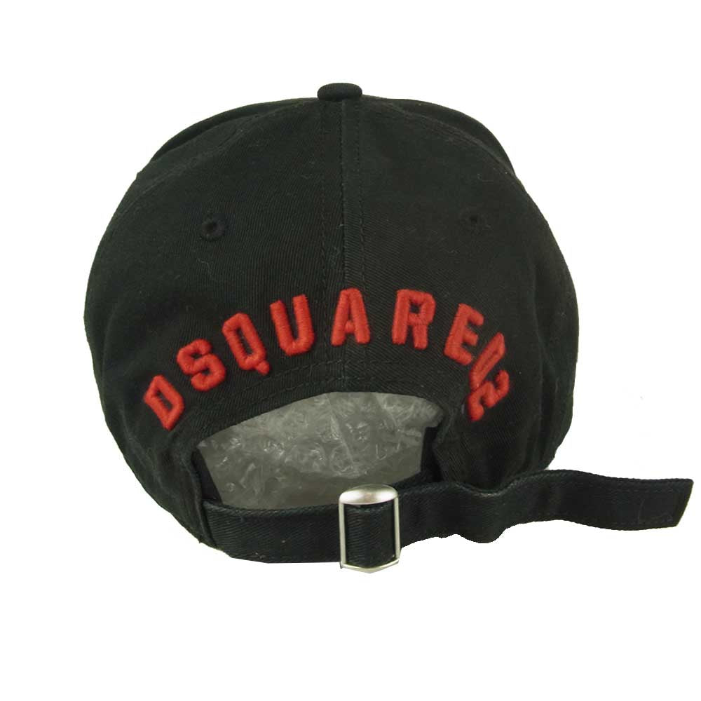 DSQUARED2 ディースクエアード ICON アイコン 刺繍 キャップ ブラック系【中古】