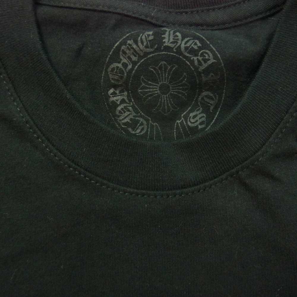 CHROME HEARTS クロムハーツ（原本無） CEMETERY CROSS LOGO POCKET TEE セメタリー クロス ロゴ プリント ポケット Tシャツ ブラック系 XS【美品】【中古】