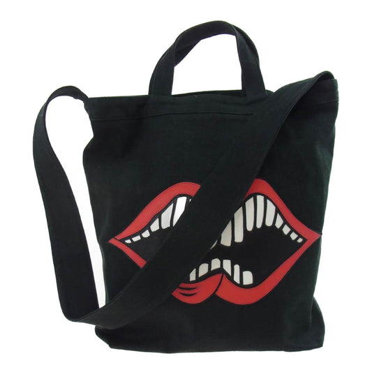 CHROME HEARTS クロムハーツ（原本無） Matty Boy PPO BAG マッティボーイ レザー チョンパー キャンバス バッグ ブラック系【中古】