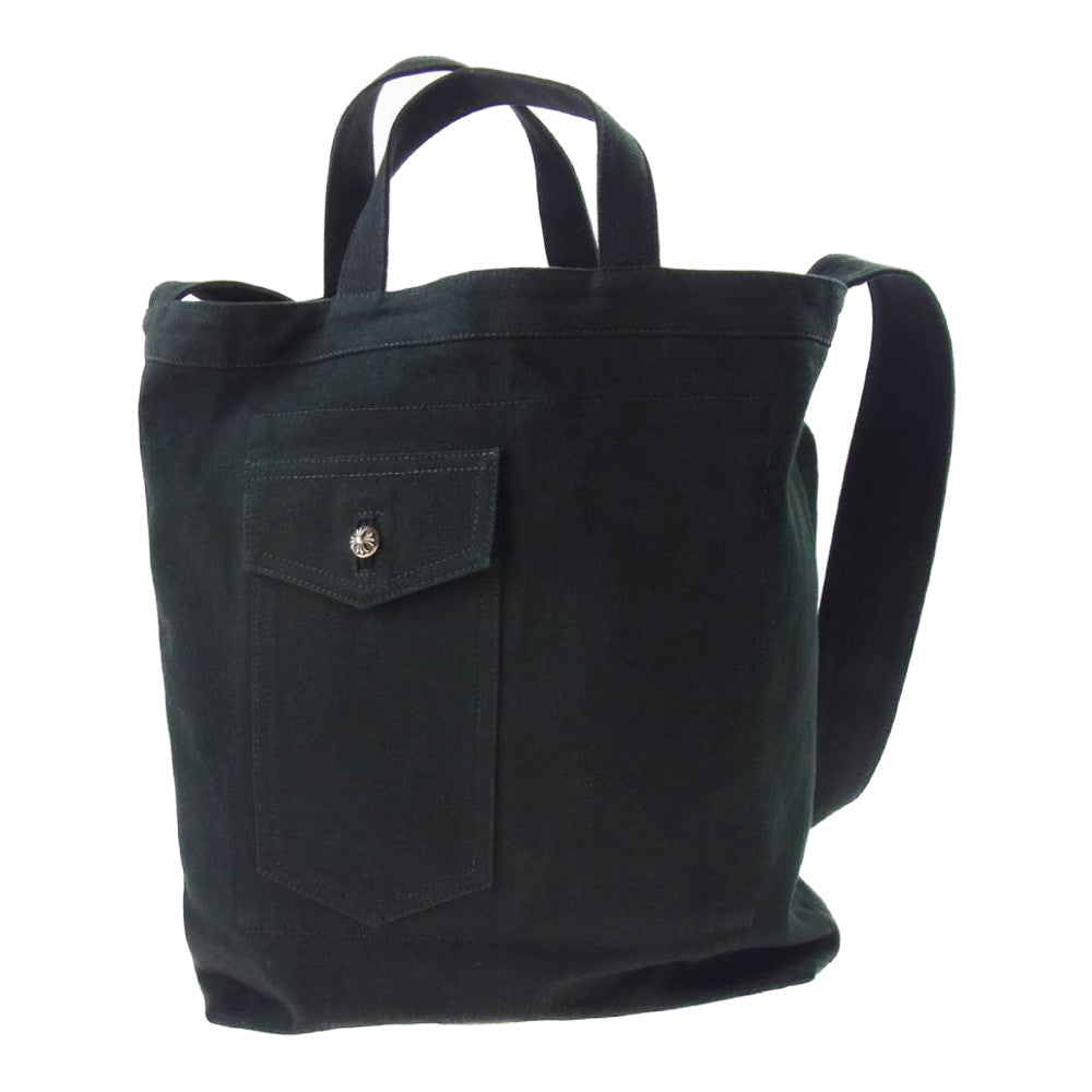 CHROME HEARTS クロムハーツ（原本無） Matty Boy PPO BAG マッティボーイ レザー チョンパー キャンバス バッグ ブラック系【中古】