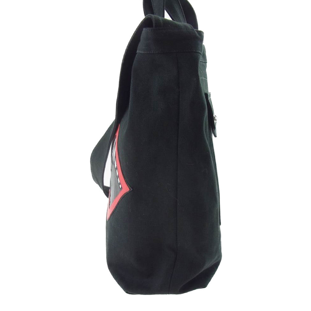 CHROME HEARTS クロムハーツ（原本無） Matty Boy PPO BAG マッティボーイ レザー チョンパー キャンバス バッグ ブラック系【中古】