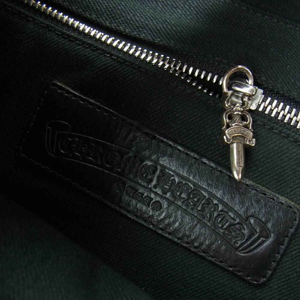 CHROME HEARTS クロムハーツ（原本無） Matty Boy PPO BAG マッティボーイ レザー チョンパー キャンバス バッグ ブラック系【中古】