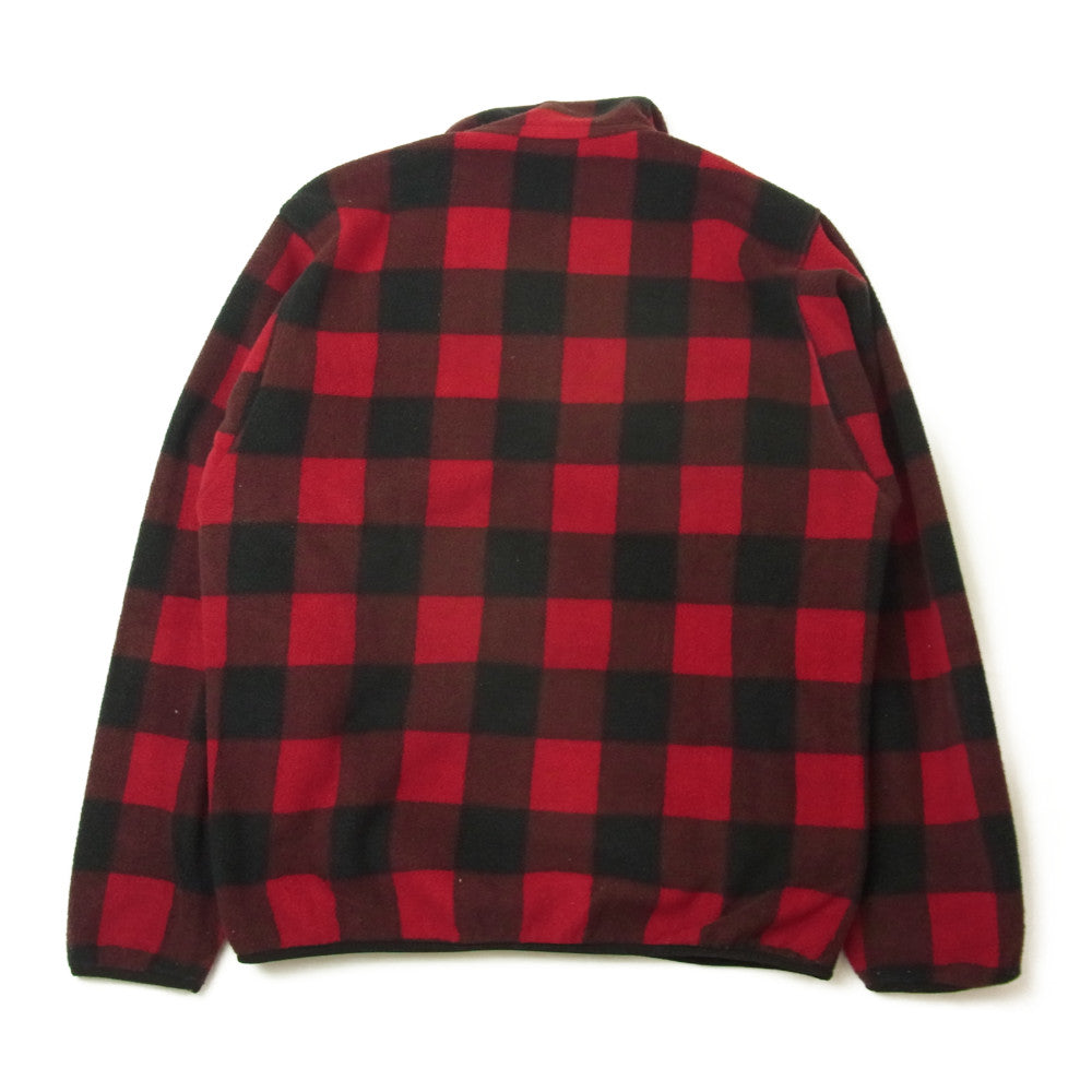 patagonia パタゴニア 14AW 25580 SYNCHILLA シンチラ ハーフスナップ チェック フリース ジャケット レッド系 ブラック系 S【中古】