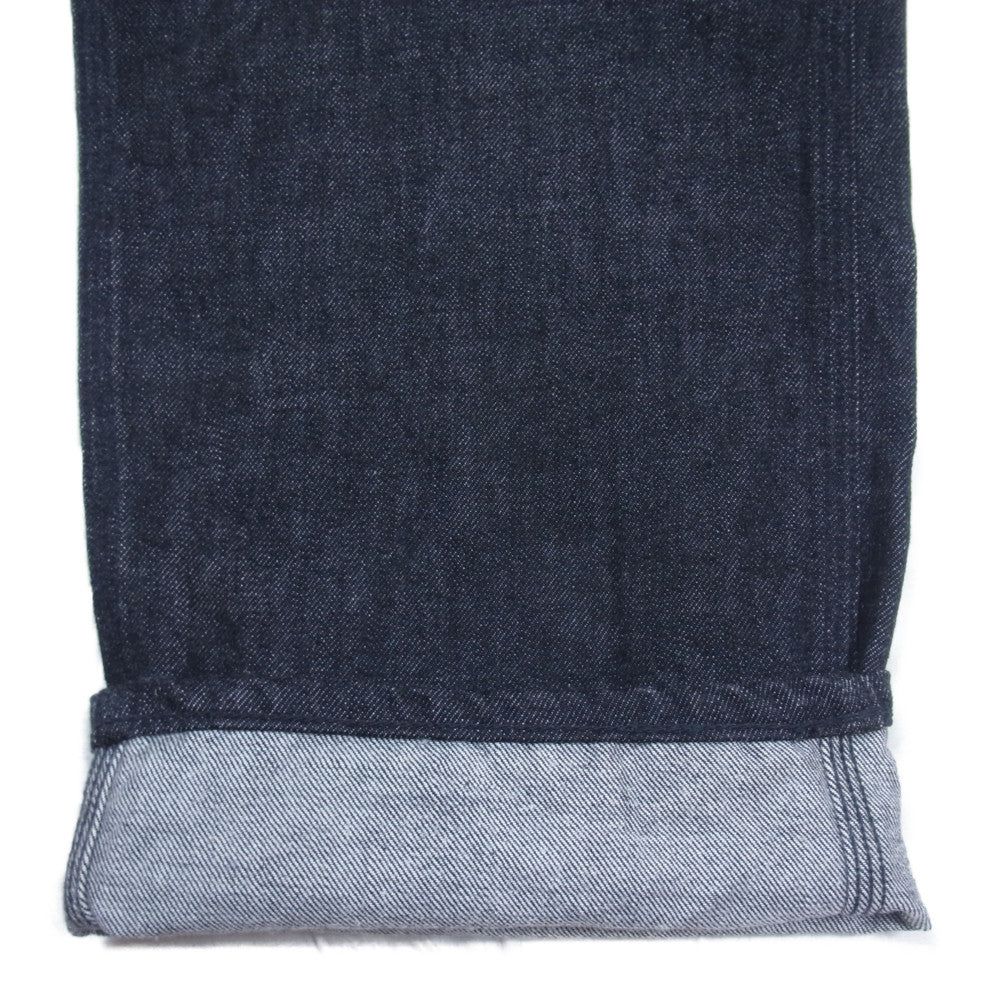 SASAFRAS ササフラス ブラックデニム シャンブレー 切替 ペインター パンツ インディゴブルー系 S【中古】