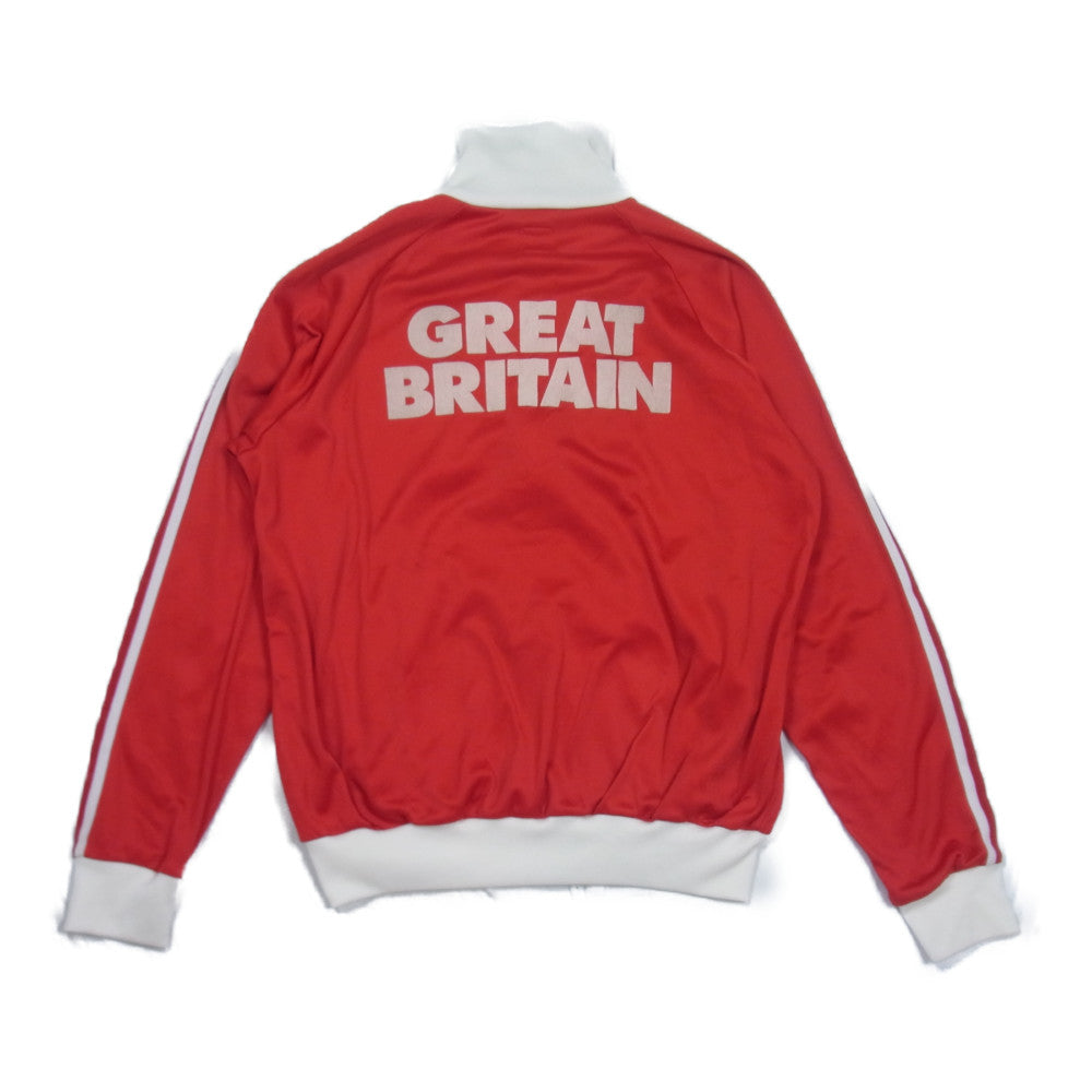 adidas アディダス 00s 復刻 70s GREAT BRITIAN グレートブリテン イングランド トラック ジャージ ジャケット レッド系 L【中古】