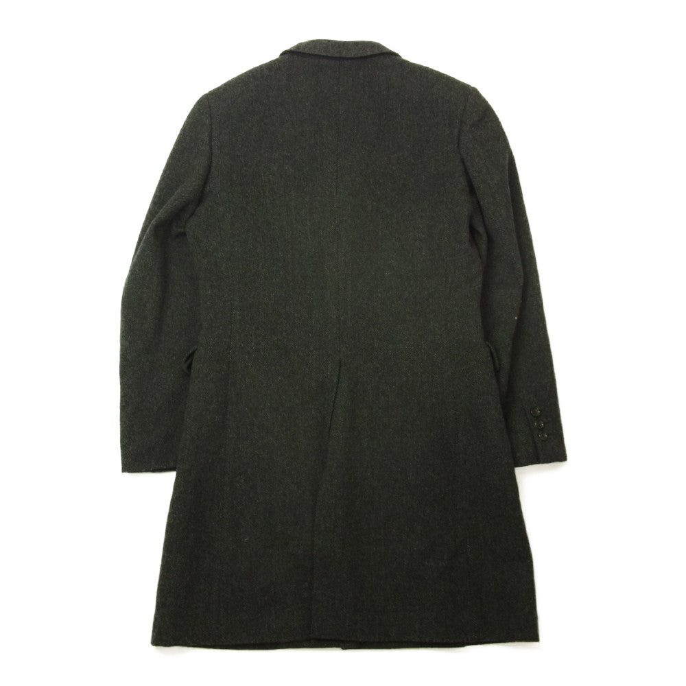 COMME des GARCONS コムデギャルソン HOMME PLUS 06AW バッドボーイ期 アーカイブ PR-J047 オムプリュス ヘリンボーンウール ピークトラペル コート チャコール系 S【中古】