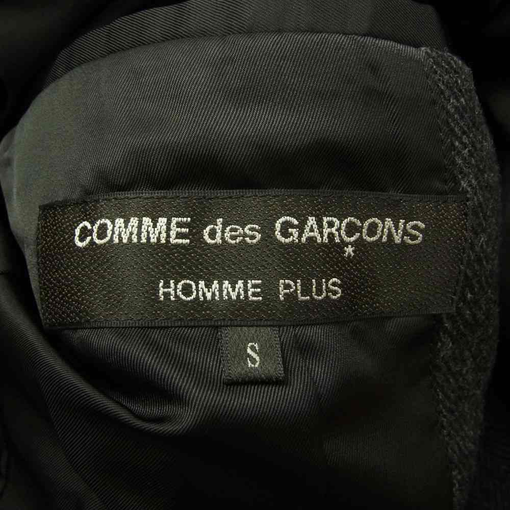 COMME des GARCONS コムデギャルソン HOMME PLUS 06AW バッドボーイ期 アーカイブ PR-J047 オムプリュス ヘリンボーンウール ピークトラペル コート チャコール系 S【中古】