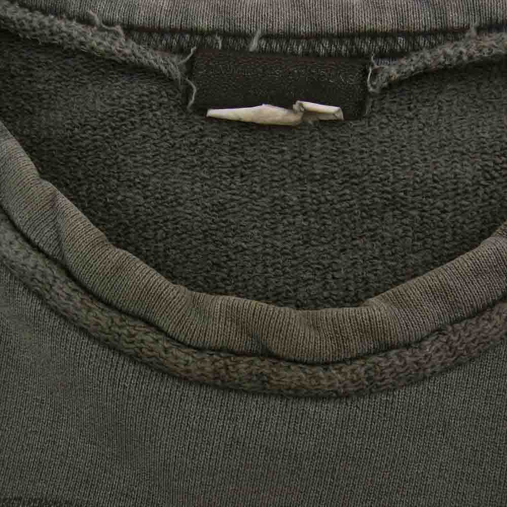 COMME des GARCONS コムデギャルソン HOMME PLUS 06SS リップ&タン期 アーカイブ PQ-T021 AD2005 オムプリュス ROLLING STONES ローリングストーンズ ロゴプリント スウェット チャコール系 S【中古】