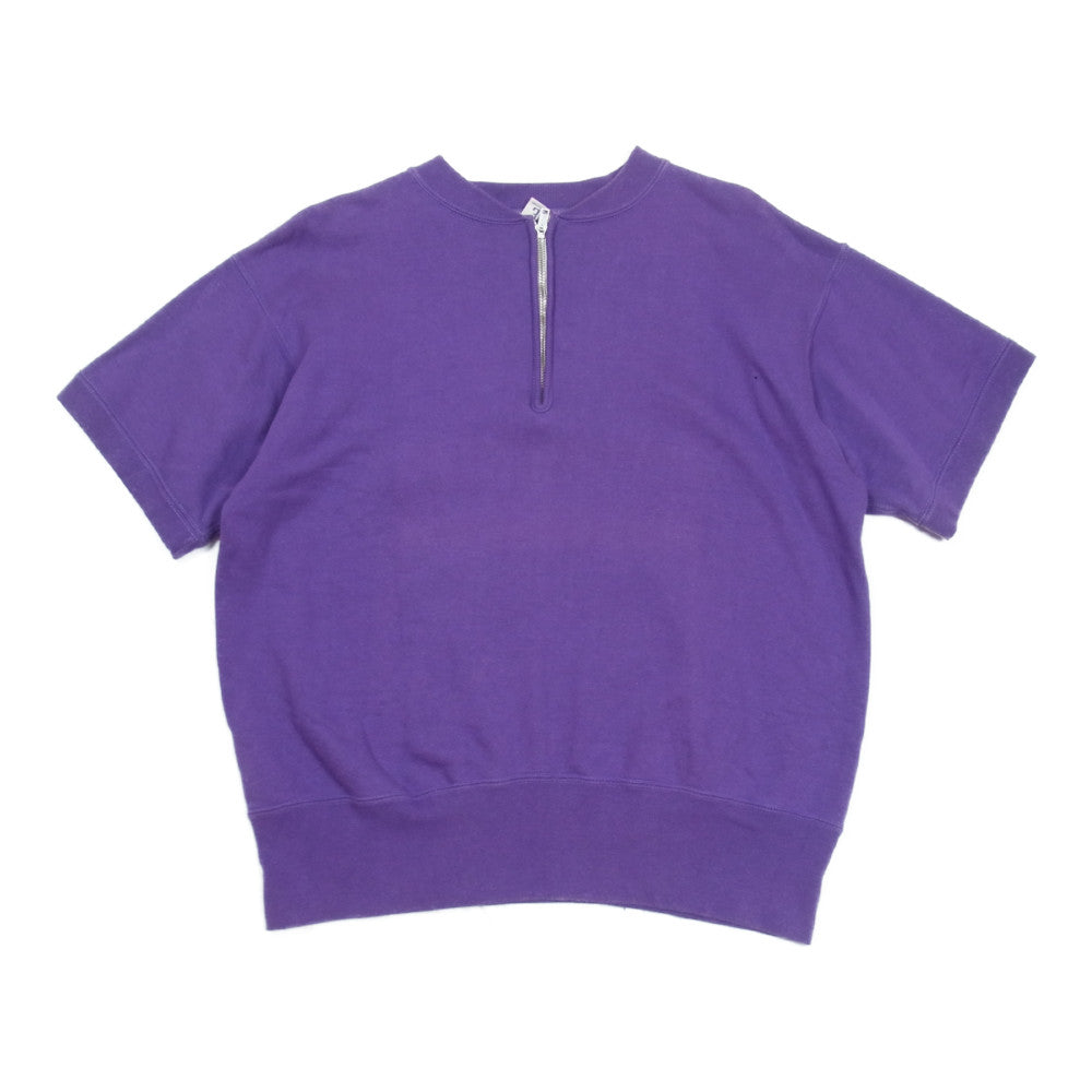 The REAL McCOY'S ザリアルマッコイズ JOE McCOY ジョー マッコイ BALL PARK ボール パーク ジップ スウェット Tシャツ パープル系 38【中古】