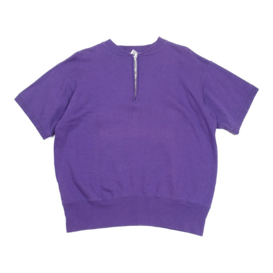 The REAL McCOY'S ザリアルマッコイズ JOE McCOY ジョー マッコイ BALL PARK ボール パーク ジップ スウェット Tシャツ パープル系 38【中古】