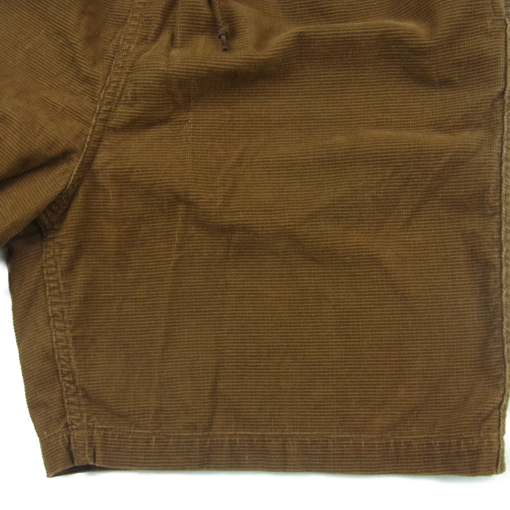 COOTIE クーティー コーデュロイ イージー ショーツ ハーフ パンツ コットン ブラウン系 S【中古】