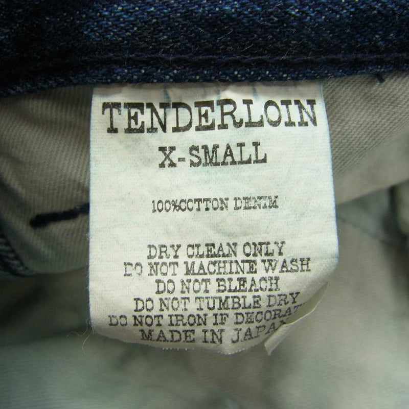 TENDERLOIN テンダーロイン T-BDP DENIM SHORTS ウォッシュ デニム ショーツ ショート パンツ インディゴブルー系 XS【中古】