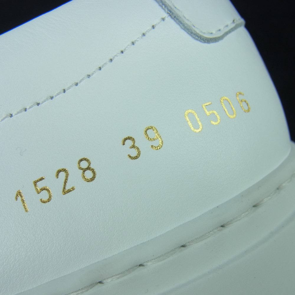 COMMON PROJECTS コモンプロジェクツ 1528 39 0506 ORIGINAL Achilles Low オリジナル アキレス ローカット レザー スニーカー ホワイト系 39【極上美品】【中古】