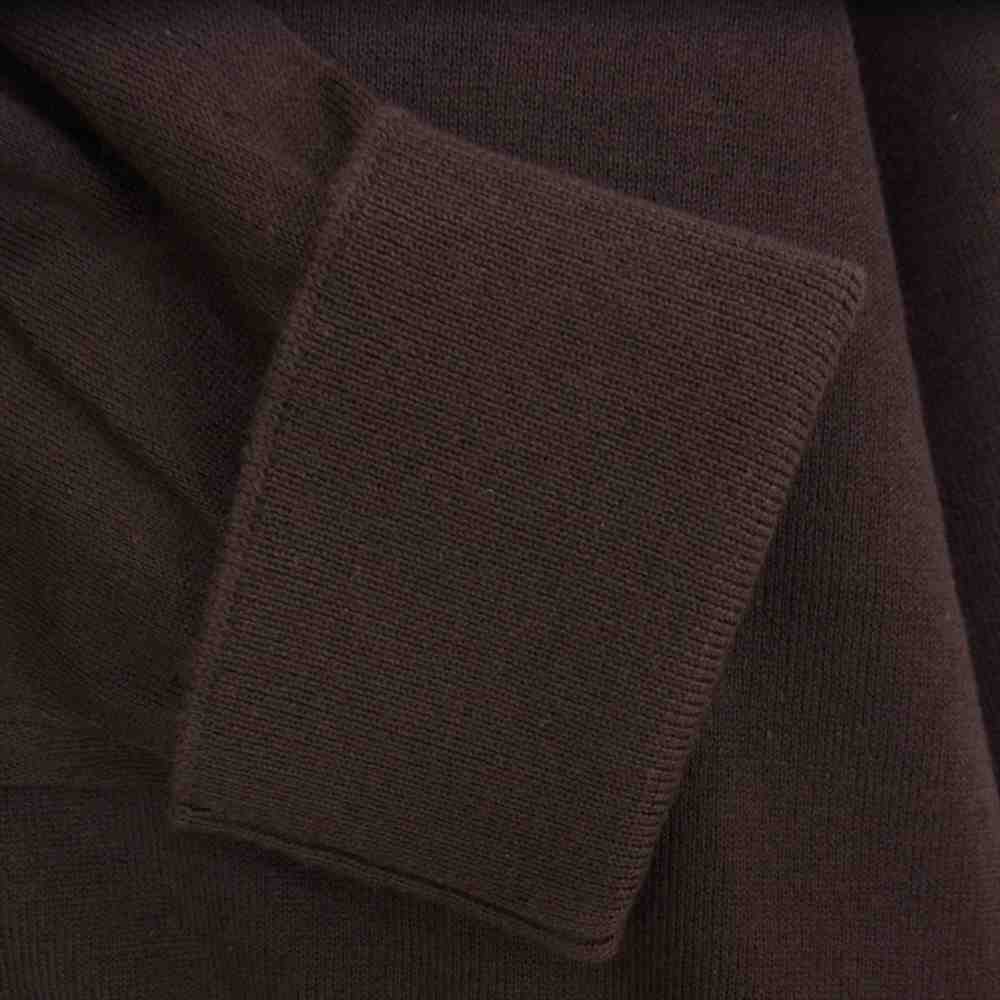 JOHN SMEDLEY ジョンスメドレー イギリス製 国内正規品 CONNAUGHT VN CARDIGAN LS TBC EASY FIT イージー フィット コットン ハイゲージニット カーディガン ボタン ブラウン系 M【新古品】【未使用】【中古】