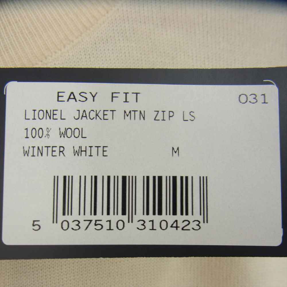 JOHN SMEDLEY ジョンスメドレー CA45550 イギリス製 国内正規品 LIONEL JACKET MTN ZIP LS EASY FIT メリノウール ハイゲージニット ジップ カーディガン オフホワイト系 M【極上美品】【中古】
