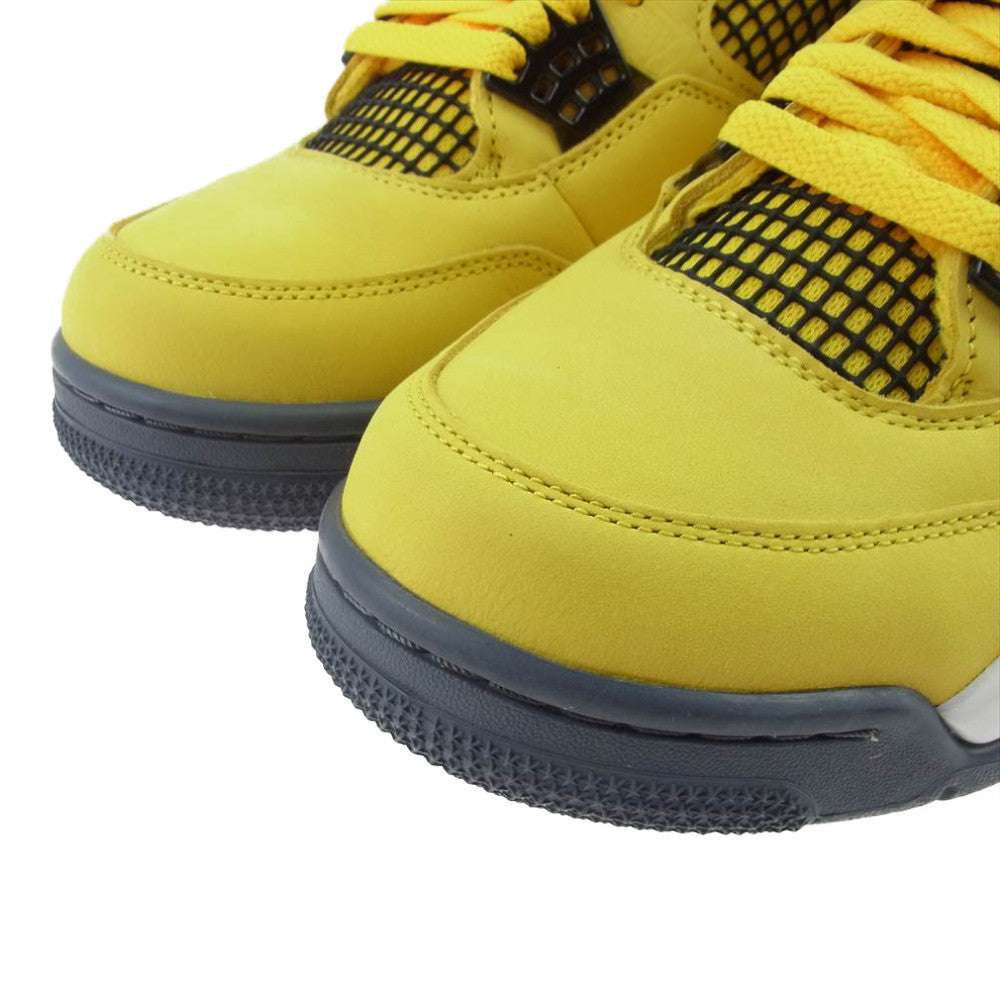 NIKE ナイキ CT8527-700 AIR JORDAN 4 エア ジョーダン RETRO LIGHTNING レトロ ライトニング スニーカー イエロー系 9【新古品】【未使用】【中古】