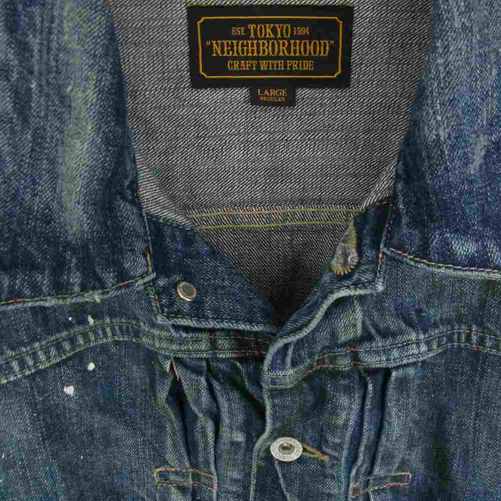 NEIGHBORHOOD ネイバーフッド 20SS 201XBNH-JKM02 SAVAGE.STOCKMAN TYPE-A/C-JKT サベージ ストックマン タイプA デニムジャケット インディゴブルー系 L【中古】