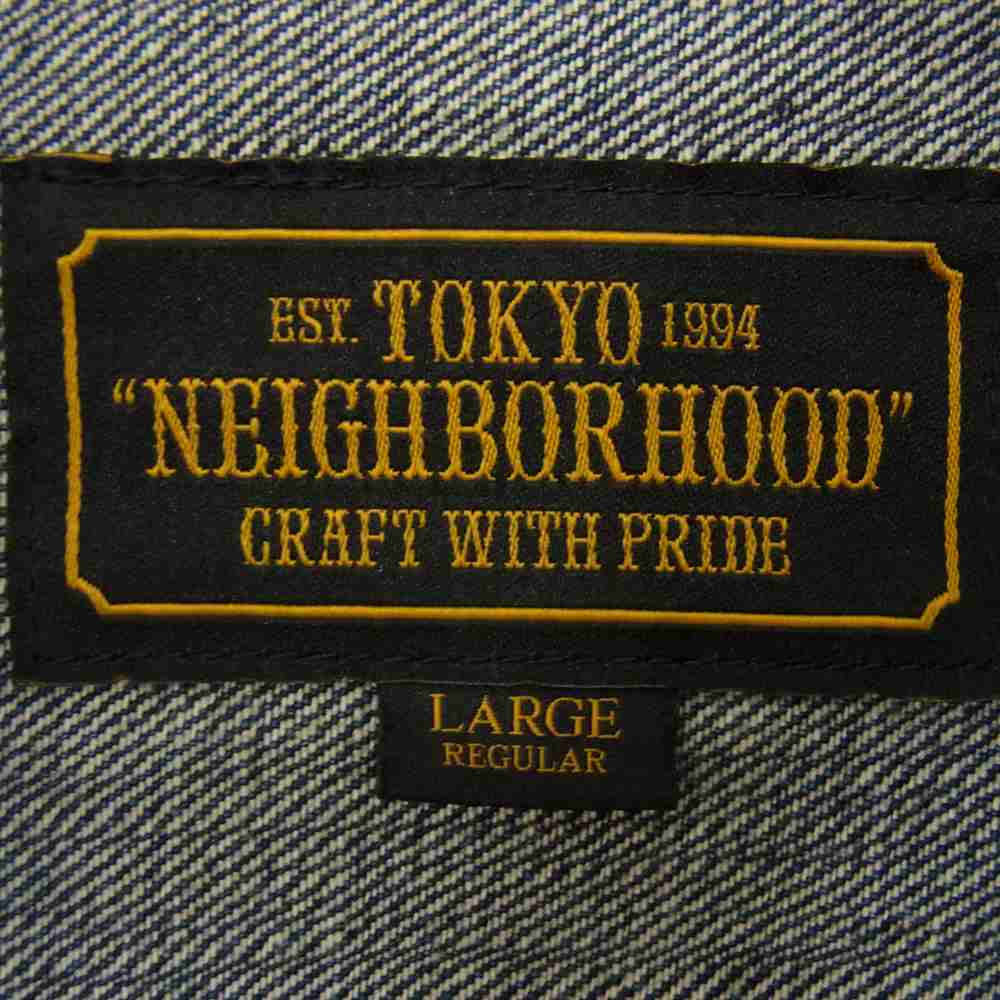 NEIGHBORHOOD ネイバーフッド 20SS 201XBNH-JKM02 SAVAGE.STOCKMAN TYPE-A/C-JKT サベージ ストックマン タイプA デニムジャケット インディゴブルー系 L【中古】